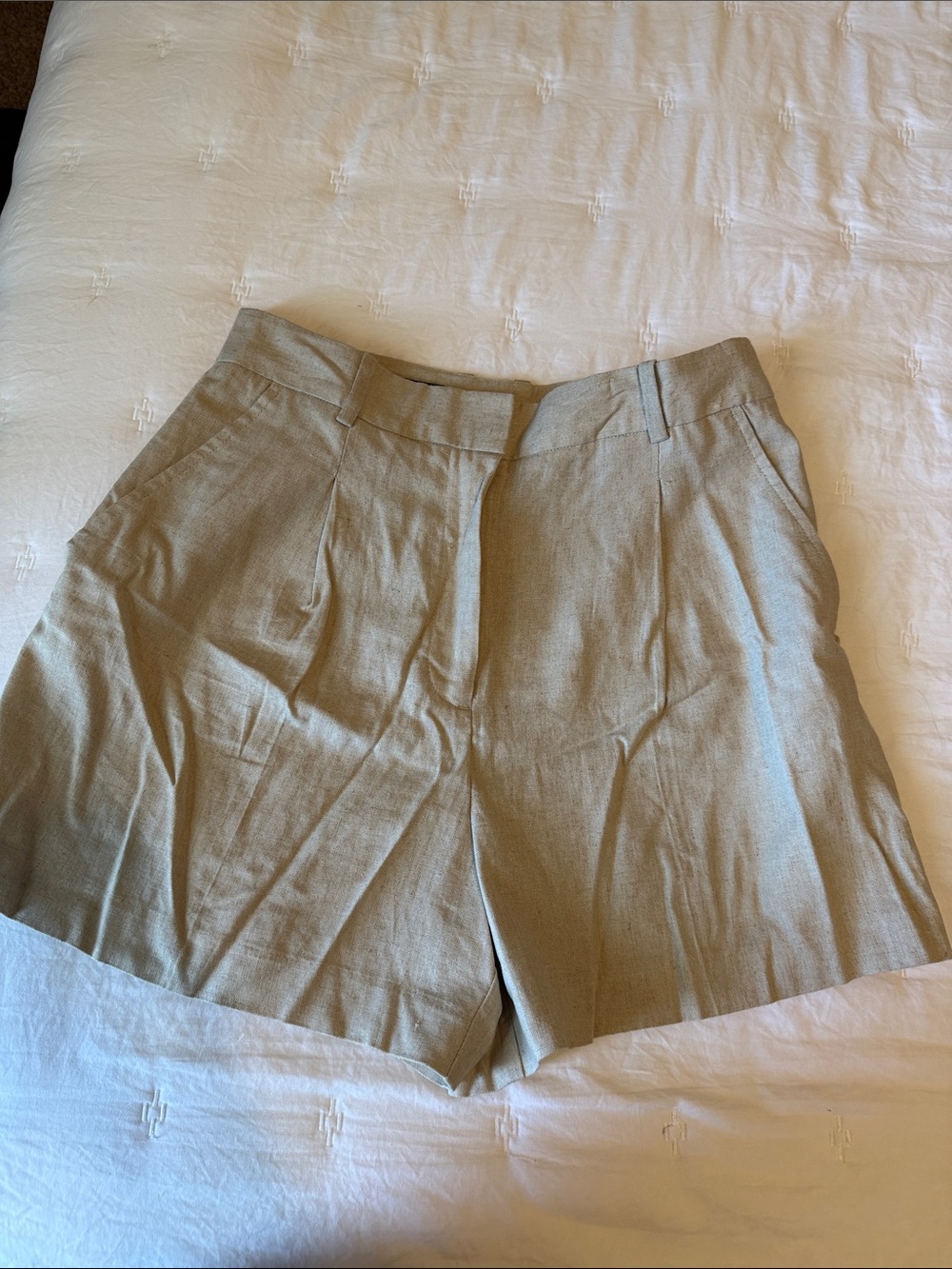 Zara linen shorts